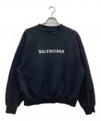 BALENCIAGAバレンシアガ）の古着「INSIDE OUT SWEAT SHIRT/インサイドアウトスウェット」｜ブラック