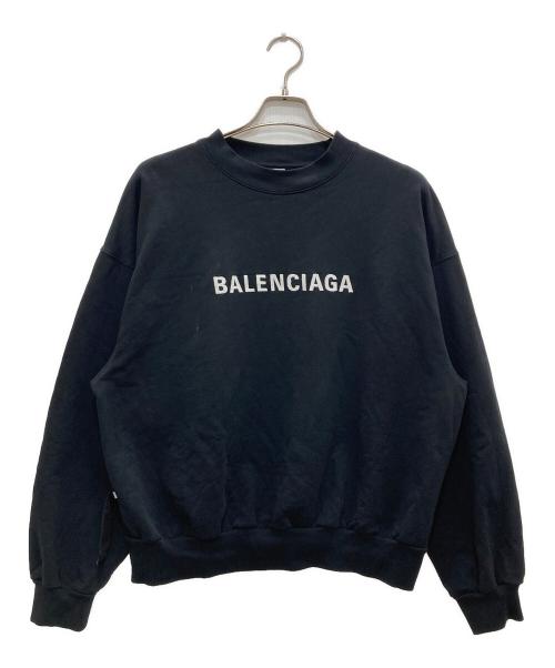 BALENCIAGA（バレンシアガ）BALENCIAGA (バレンシアガ) INSIDE OUT SWEAT SHIRT/インサイドアウトスウェット ブラック サイズ:Sの古着・服飾アイテム