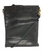 SLOWスロウ）の古着「レザーサコッシュ」｜ブラック