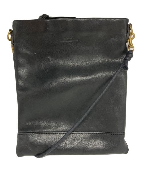 SLOW（スロウ）SLOW (スロウ) レザーサコッシュ ブラックの古着・服飾アイテム