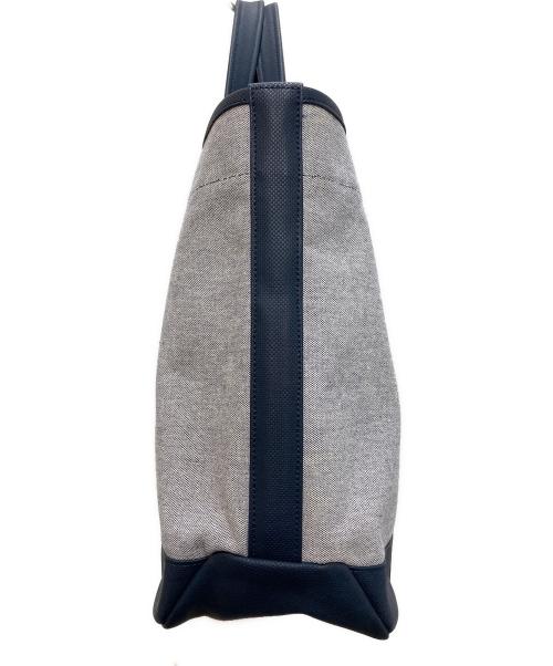 PORTER（ポーター）PORTER (ポーター) BOYFRIEND TOTE CHAMBRAY（L）/ボーイフレンド トート シャンブレー グレー×ネイビーの古着・服飾アイテム