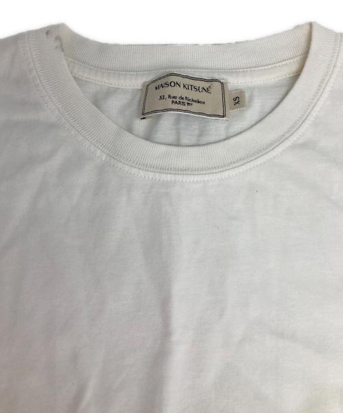 maison kitsune（メゾンキツネ）maison kitsune (メゾンキツネ) ダブルフォックスロゴTシャツ ホワイト サイズ:XSの古着・服飾アイテム