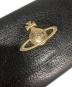 中古・古着 Vivienne Westwood (ヴィヴィアンウエストウッド) フラップ長財布 ブラック：4500円