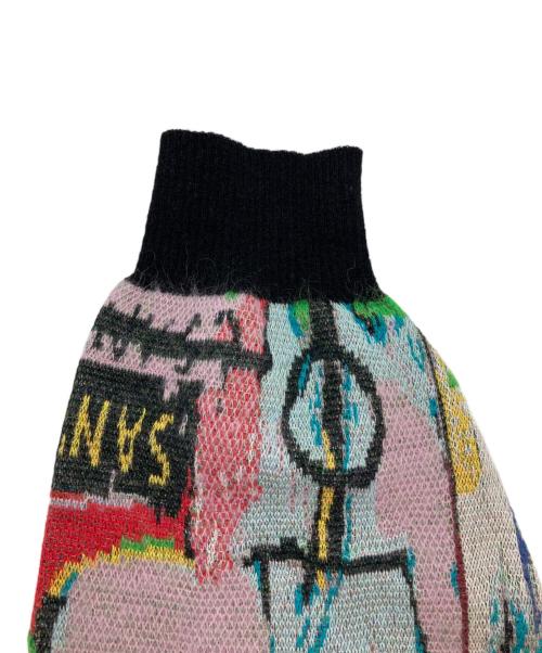 Jean-Michel Basquiat（ジャン ミシェル バスキア）Jean-Michel Basquiat (ジャン ミシェル バスキア) WACKO MARIA (ワコマリア) CARDIGAN (TYPE-3)/カーディガン マルチカラー サイズ:XLの古着・服飾アイテム