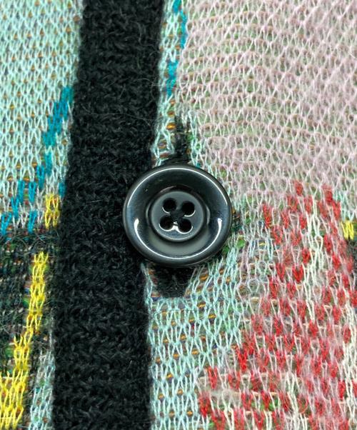 Jean-Michel Basquiat（ジャン ミシェル バスキア）Jean-Michel Basquiat (ジャン ミシェル バスキア) WACKO MARIA (ワコマリア) CARDIGAN (TYPE-3)/カーディガン マルチカラー サイズ:XLの古着・服飾アイテム