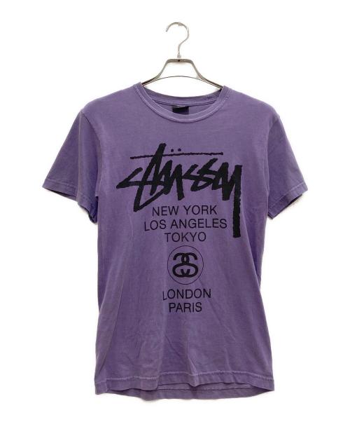 stussy（ステューシー）stussy (ステューシー) プリントTシャツ パープル サイズ:Ｓの古着・服飾アイテム