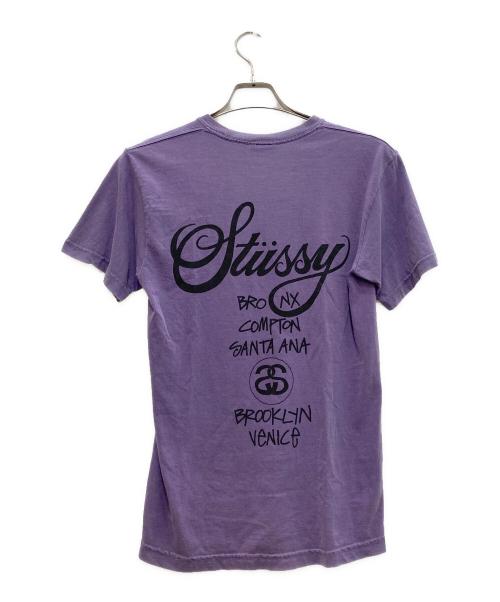 stussy（ステューシー）stussy (ステューシー) プリントTシャツ パープル サイズ:Ｓの古着・服飾アイテム