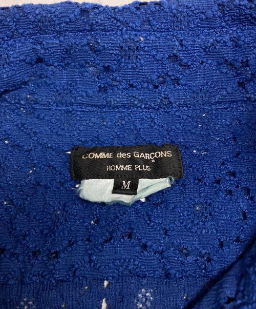 COMME des GARCONS HOMME PLUS（コムデギャルソンオムプリュス）COMME des GARCONS HOMME PLUS (コムデギャルソンオムプリュス) レースシャツ ブルー サイズ:Ｍの古着・服飾アイテム