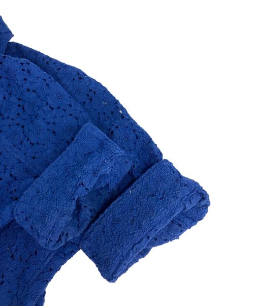 COMME des GARCONS HOMME PLUS（コムデギャルソンオムプリュス）COMME des GARCONS HOMME PLUS (コムデギャルソンオムプリュス) レースシャツ ブルー サイズ:Ｍの古着・服飾アイテム