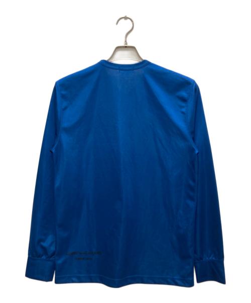COMME des GARCONS HOMME PLUS（コムデギャルソンオムプリュス）COMME des GARCONS HOMME PLUS (コムデギャルソンオムプリュス) プリントロングスリーブカットソー ブルー サイズ:Ｓ　の古着・服飾アイテム