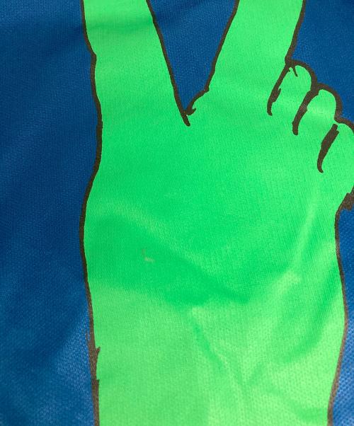 COMME des GARCONS HOMME PLUS（コムデギャルソンオムプリュス）COMME des GARCONS HOMME PLUS (コムデギャルソンオムプリュス) プリントロングスリーブカットソー ブルー サイズ:Ｓ　の古着・服飾アイテム