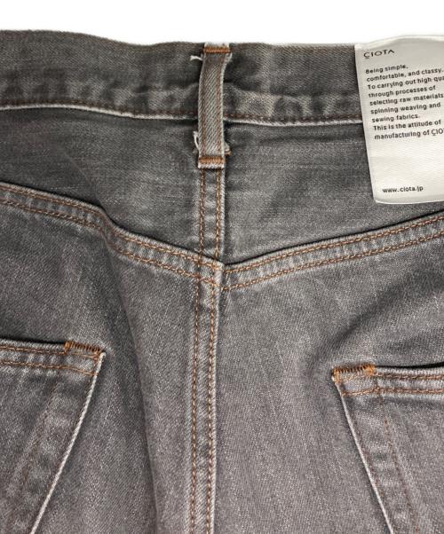 CIOTA（シオタ）CIOTA (シオタ) スビンコットン 13.5oz ストレートデニム ブラック サイズ:SIZE 76cm (W30)の古着・服飾アイテム