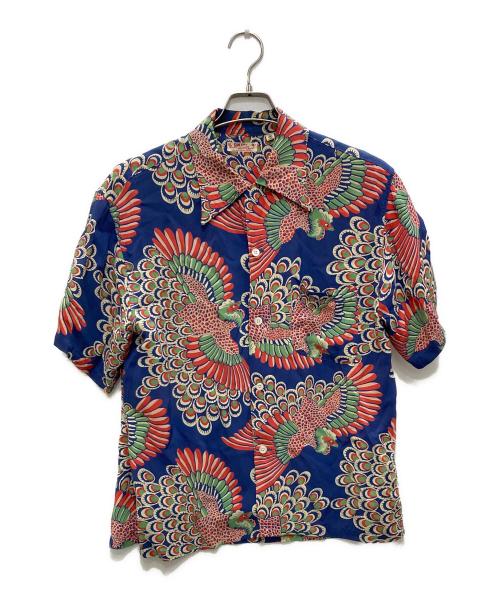 Sun Surf（サンサーフ）Sun Surf (サンサーフ) アロハシャツ ブルー×レッド サイズ:Ｍの古着・服飾アイテム