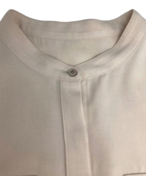 Noble（ノーブル）Noble (ノーブル) シャツイレヘムフレアOP ベージュ サイズ:38の古着・服飾アイテム