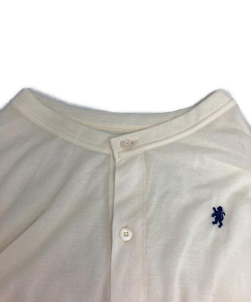 Gymphlex（ジムフレックス）Gymphlex (ジムフレックス) シアー クルーネックカーディガン ホワイト サイズ:SIZE12の古着・服飾アイテム