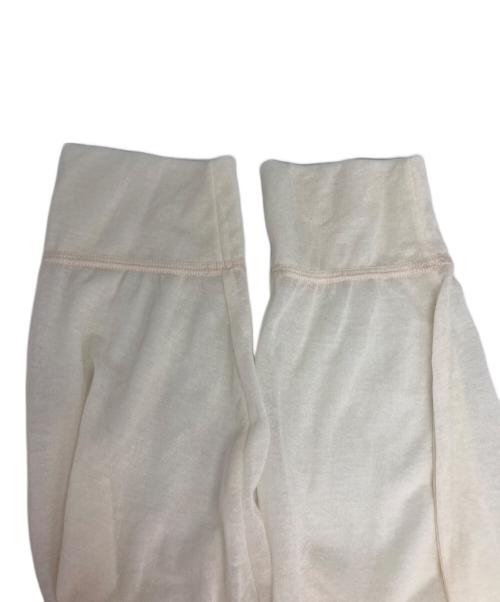 Gymphlex（ジムフレックス）Gymphlex (ジムフレックス) シアー クルーネックカーディガン ホワイト サイズ:SIZE12の古着・服飾アイテム