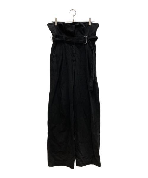 DRIES VAN NOTEN（ドリスヴァンノッテン）DRIES VAN NOTEN (ドリスヴァンノッテン) ベルテッドパンツ ブラック サイズ:34の古着・服飾アイテム