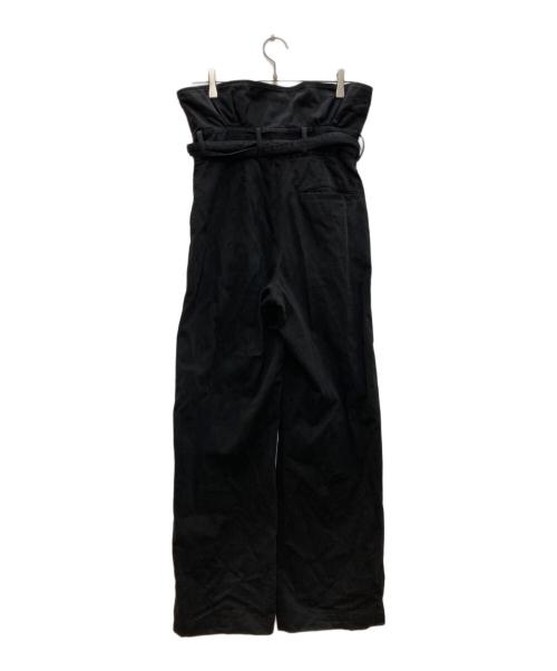 DRIES VAN NOTEN（ドリスヴァンノッテン）DRIES VAN NOTEN (ドリスヴァンノッテン) ベルテッドパンツ ブラック サイズ:34の古着・服飾アイテム