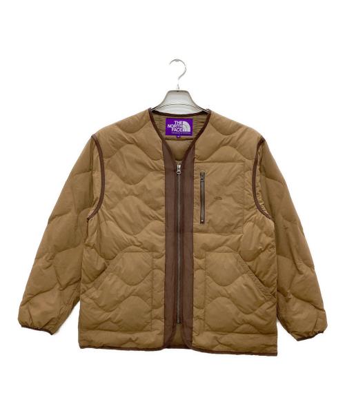 THE NORTHFACE PURPLELABEL（ザ・ノースフェイス パープルレーベル）THE NORTHFACE PURPLELABEL (ザ・ノースフェイス パープルレーベル) フィールドダウンカーディガン ブラウン サイズ:Ｍの古着・服飾アイテム