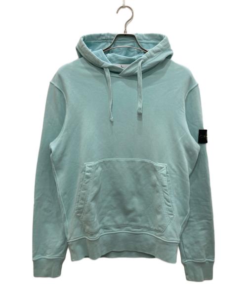 STONE ISLAND（ストーンアイランド）STONE ISLAND (ストーンアイランド) ガーメントダイサイドロゴパッチパーカー スカイブルー サイズ:Ⅿの古着・服飾アイテム