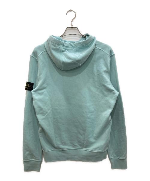 STONE ISLAND（ストーンアイランド）STONE ISLAND (ストーンアイランド) ガーメントダイサイドロゴパッチパーカー スカイブルー サイズ:Ⅿの古着・服飾アイテム