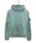 STONE ISLAND（ストーンアイランド）の古着「ガーメントダイサイドロゴパッチパーカー」｜スカイブルー
