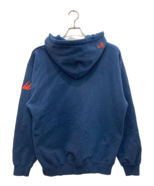 X-LARGE（エクストララージ）X-LARGE (エクストララージ) アーケードゲーム ロゴ フーデッド スウェット ネイビー サイズ:Ⅿの古着・服飾アイテム