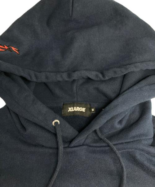 X-LARGE（エクストララージ）X-LARGE (エクストララージ) アーケードゲーム ロゴ フーデッド スウェット ネイビー サイズ:Ⅿの古着・服飾アイテム