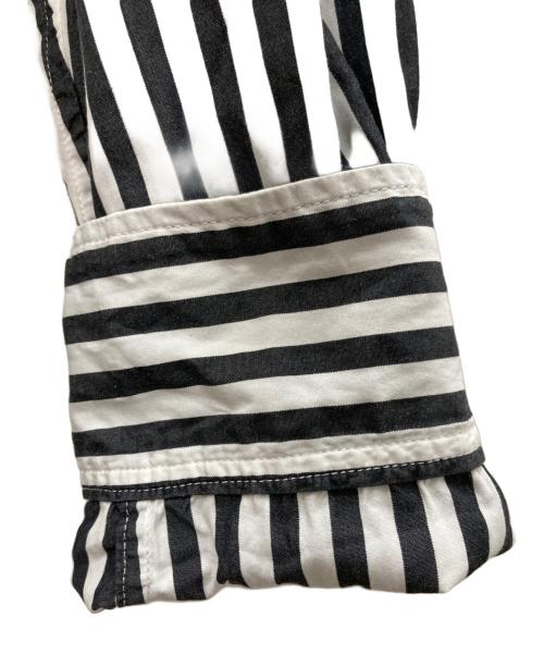 Plage（プラージュ）Plage (プラージュ) Boys boxシャツ ホワイト×ブラック サイズ:表記無の古着・服飾アイテム