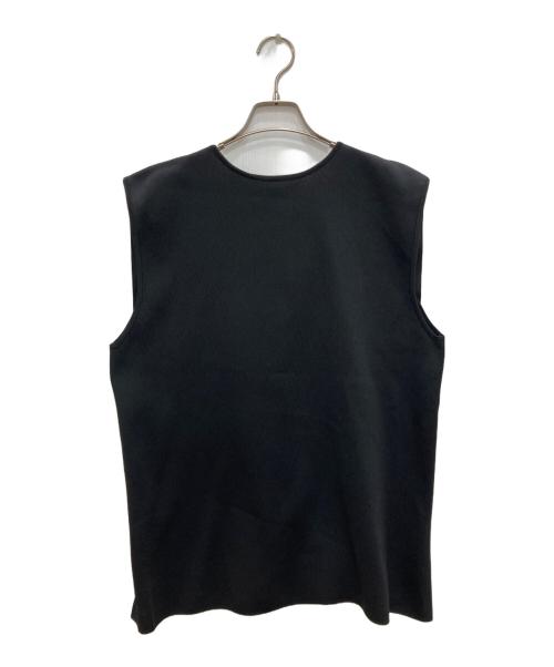 Rie miller（リエ ミラー）Rie miller (リエ ミラー) スキッパーニットジレ ブラック サイズ:38の古着・服飾アイテム