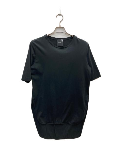 ATON（エイトン）ATON (エイトン) ヘムライン ロング カットソー ブラック サイズ:02の古着・服飾アイテム