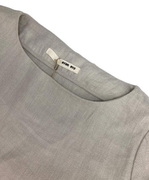 evam eva（エヴァムエヴァ）evam eva (エヴァムエヴァ) ヘンプリネンワンピース グレー サイズ:1の古着・服飾アイテム