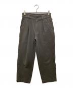 MHLエムエイチエル）の古着「コットンウールドリルテーパードパンツ」｜グレー