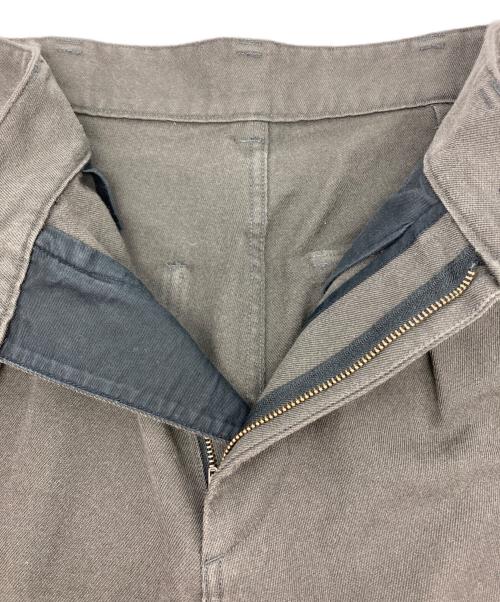 MHL（エムエイチエル）MHL (エムエイチエル) コットンウールドリルテーパードパンツ グレー サイズ:Sの古着・服飾アイテム