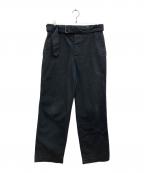 MHLエムエイチエル）の古着「BRUSHED COTTON TWILL PANTS/コットン ツイル パンツ」｜ブラック