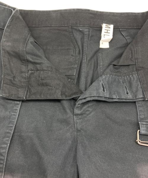 MHL（エムエイチエル）MHL (エムエイチエル) BRUSHED COTTON TWILL PANTS/コットン ツイル パンツ ブラック サイズ:Ⅿの古着・服飾アイテム