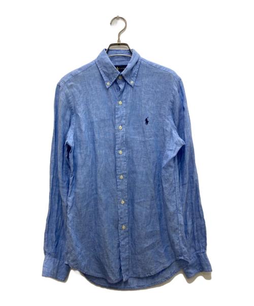 RALPH LAUREN（ラルフローレン）RALPH LAUREN (ラルフローレン) リネンシャツ ブルー サイズ:XSの古着・服飾アイテム