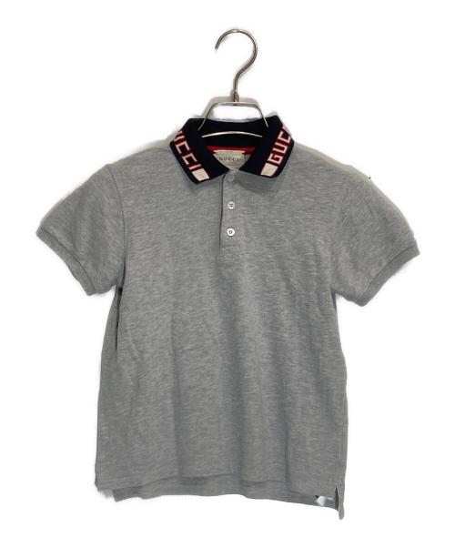 GUCCI（グッチ）GUCCI (グッチ) ポロシャツ グレー サイズ:8の古着・服飾アイテム