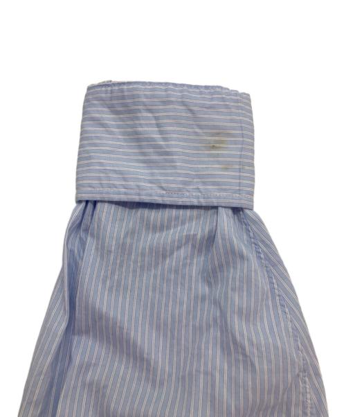INDIVIDUALIZED SHIRTS（インディビジュアライズドシャツ）INDIVIDUALIZED SHIRTS (インディビジュアライズドシャツ) ストライプシャツ ブルー サイズ:Ｍの古着・服飾アイテム