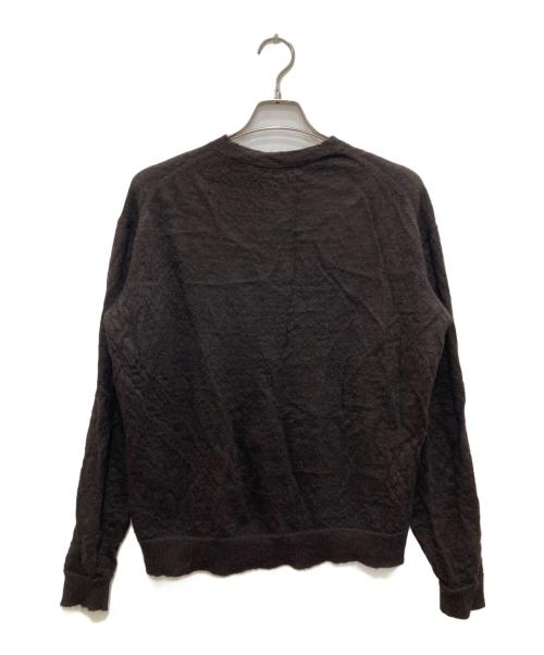 Text（テクスト）TEXT (テクスト) クルーネックニット ブラウン サイズ:1の古着・服飾アイテム