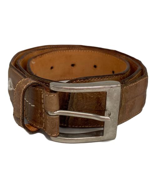 kreis（クライス）kreis (クライス) 型押しレザーベルト ブラウン サイズ:100ｃｍの古着・服飾アイテム