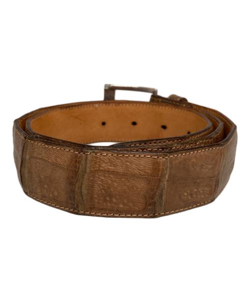 kreis（クライス）kreis (クライス) 型押しレザーベルト ブラウン サイズ:100ｃｍの古着・服飾アイテム