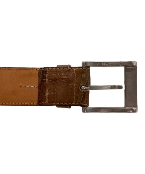 kreis（クライス）kreis (クライス) 型押しレザーベルト ブラウン サイズ:100ｃｍの古着・服飾アイテム