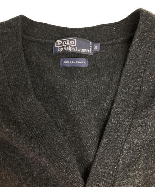 POLO RALPH LAUREN（ポロ・ラルフローレン）POLO RALPH LAUREN (ポロ・ラルフローレン) Vネックカーディガン グレー サイズ:Ⅿの古着・服飾アイテム