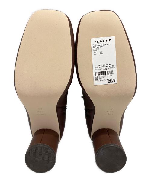 FRAY ID（フレイ アイディー）FRAY ID (フレイ アイディー) ストレッチショートブーツ ブラウン サイズ:JP37の古着・服飾アイテム