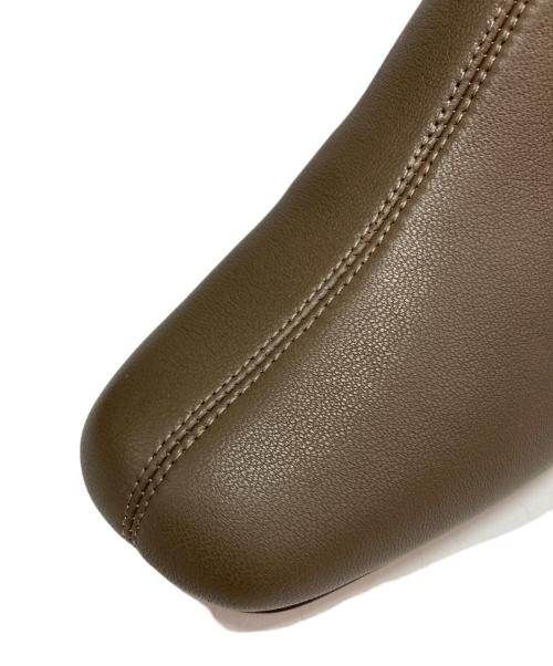 FRAY ID（フレイ アイディー）FRAY ID (フレイ アイディー) ストレッチショートブーツ グレー サイズ:37の古着・服飾アイテム