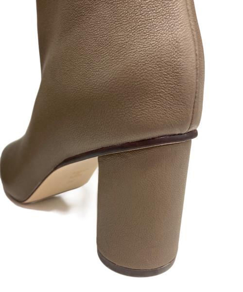 FRAY ID（フレイ アイディー）FRAY ID (フレイ アイディー) ストレッチショートブーツ グレー サイズ:37の古着・服飾アイテム