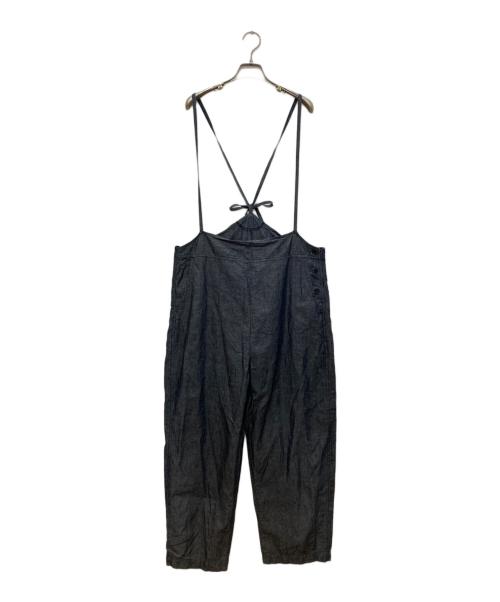 nest Robe（ネストローブ）nest Robe (ネストローブ) コットンリネンタンガリーサロペット インディゴ サイズ:Fの古着・服飾アイテム