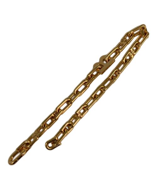 BALENCIAGA（バレンシアガ）BALENCIAGA (バレンシアガ) Bチェーンネックレス ゴールドの古着・服飾アイテム