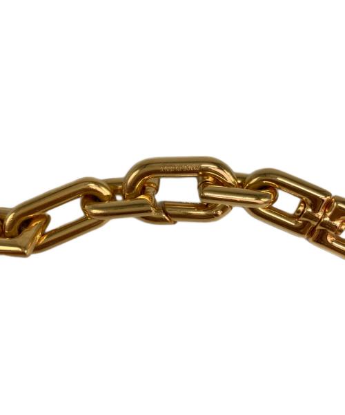 BALENCIAGA（バレンシアガ）BALENCIAGA (バレンシアガ) Bチェーンネックレス ゴールドの古着・服飾アイテム